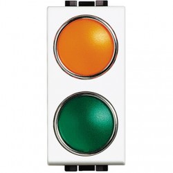light - portalampada arancio/verde BTICINO N4372AV
