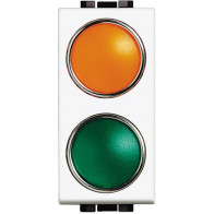 light - portalampada arancio/verde BTICINO N4372AV