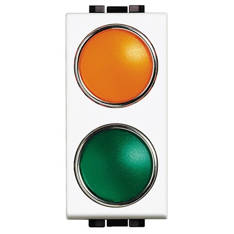 light - portalampada arancio/verde BTICINO N4372AV