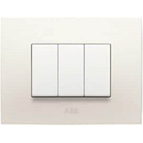 OFFERTA ABB PLACCA 2 MODULI, COLORE BIANCO