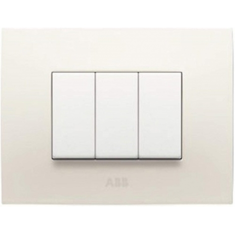 OFFERTA ABB PLACCA 3 MODULI, COLORE SABBIA