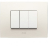 OFFERTA ABB PLACCA 4 MODULI, COLORE BIANCO