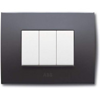 OFFERTA ABB PLACCA 4 MODULI, COLORE VULCANO
