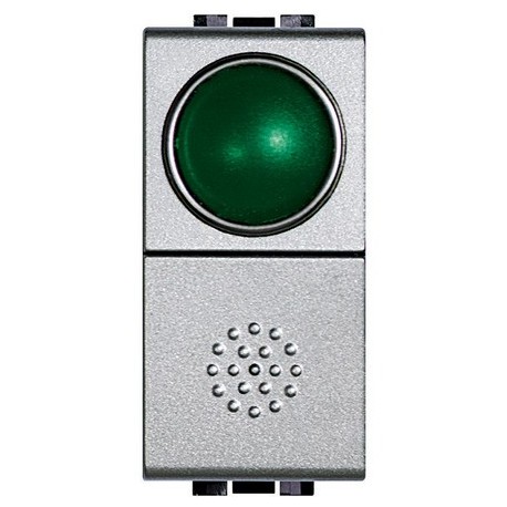light tech - pulsante + portalamp verde BTICINO NT4038V