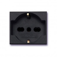 OFFERTA PRESA UNEL BIPASSO 2P+T 10/16A NOIR