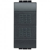 living int - doppio pulsante 1P NO 10A BTICINO L4036