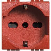living int - presa std tedesco/italiaP30red BTICINO L4140/16R