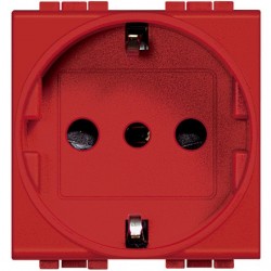 living int - presa std tedesco P30 red BTICINO L4140R