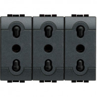 Offerta per  living int - presa triplex bipasso 10/16A BTICINO L4180/3