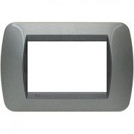 Offerta per  living int - placca 3 posti acciaio scuro BTICINO L4803AC