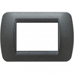 Offerta per  living int - placca 3P grafite nero BTICINO L4803GFN