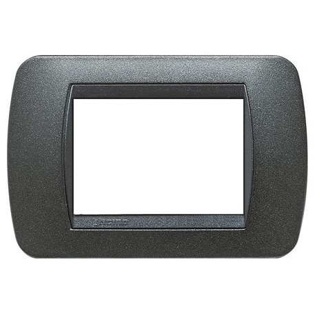 Offerta per  living int - placca 3P grafite nero BTICINO L4803GFN