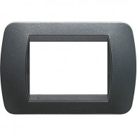 Offerta per  living int.- placca 3P plastica acciaio s. BTICINO L4803PA
