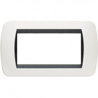 Offerta per  living int.- placca 4P plastica bianco s. BTICINO L4804PB