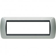 Offerta per  living int - placca 7 posti alluminio BTICINO L4807AL