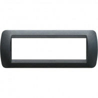 Offerta per  living int.- placca 7P plastica acciaio s. BTICINO L4807PA