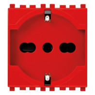 Offerta Vimar VIM19210.R Presa 2P+T 16A universale rosso