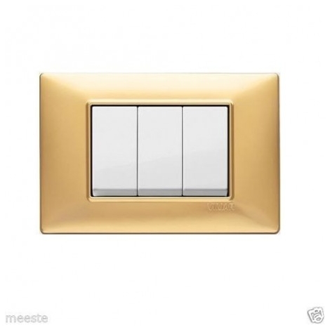 Offerta Vimar VIM14653.25 Placca 3M oro opaco