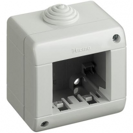 custodia IP40 composta da base e coperchio - 2 moduli MÃÂ tix BTICINO 25402