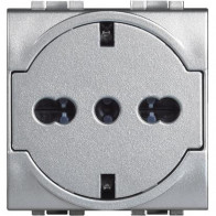 light tech- presa universale 10/16A FLAT