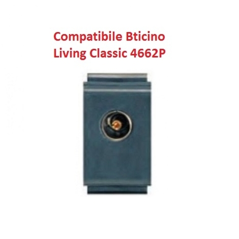 Connettore Presa TV Maschio Per Bticino Living Light - Nero, 1 Modulo - Foto 9