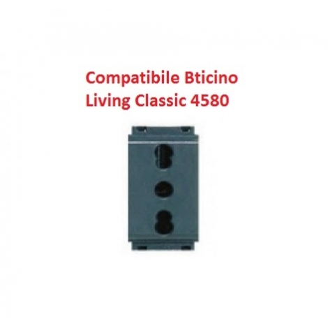 Deviatore Unipolare Bianco 10A 250V Compatibile Con Bticino Living Classic Feb Elettrica - Foto 6