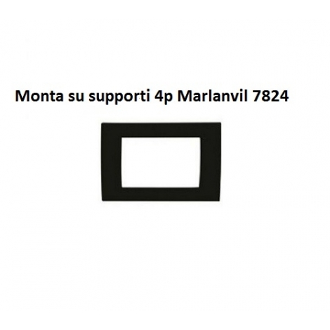 Supporto+Placca Bticino Living Classic Compatibile Nero Bianco Avorio 304720733589 - Foto 4