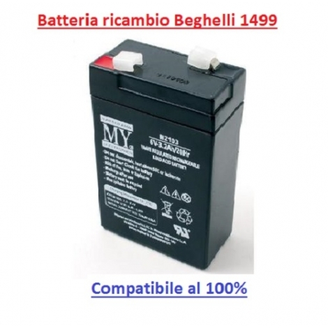 Offerta batteria compatibile Beghelli - Biancoelettrostore