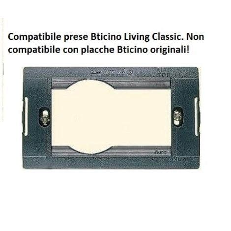 Deviatore Unipolare Bianco 10A 250V Compatibile Con Bticino Living Classic Feb Elettrica