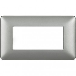 matix - placca 4p silver BTICINO AM4804MSL