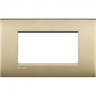 LL - placca 4P oro satinato BTICINO LNC4804OF