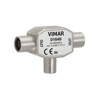 Vimar VIM01649 Adattatore multiplaTV 3,5dBx diametro 9,5 bianco