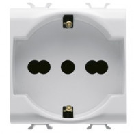 GEWISS GW10204 PR.2M 2P+T 16A BIV.P30-17 ST.ITA.  TED.B.