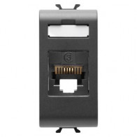 GEWISS GW12401 CONNETTORE TELEFONICO RJ11 1M NERO