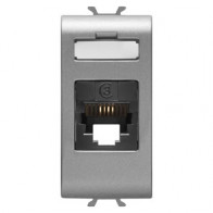 GEWISS GW14401 CONNETTORE TELEFONICO RJ11 1M TITANIO