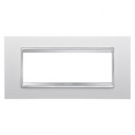 GEWISS GW16206TB PLACCA LUX 6P BIANCO LATTE