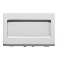 GEWISS GW20024 PULSANTE CON TARGA P.NOME 3M ILLUM.SY  WT