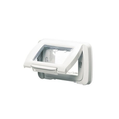 GEWISS GW22461 PLACCA STAGNA 4P.BIANCO NUVOLA TOP SYST.