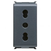 GEWISS GW30203 PRESA 2P+T 16A BIV.ST.ITAL.CON SCHERMI