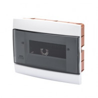 GEWISS GW40225TB CENTRALINO INC.ARR.8M BIANCO LATTE