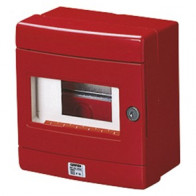 GEWISS GW42202 CENTR.PAR.ST.EMER.8M.GUIDA EN50022 ROSSO