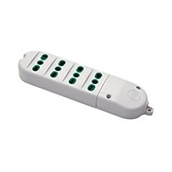 Fanton FME41022 Multipresa FIDO a 4 uscite bipasso  - senza cavo Bianco