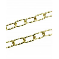 Catena Genovese filo diametro 2,8mm acciaio ottonato zaponato (1 metro)