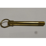 Puntale con gancio elettrosaldato filetto M10 x 1 acciaio dorato