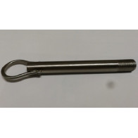 Puntale con gancio elettrosaldato filetto M10 x 1 acciaio cromato