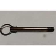 Puntale con gancio elettrosaldato filetto M10 x 1 acciaio bronzato