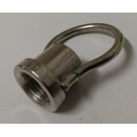 Gancio con anello elettrosaldato filetto M10 x 1
 acciaio cromato
