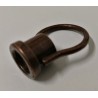 Gancio con anello elettrosaldato filetto M10 x 1 acciaio bronzato

