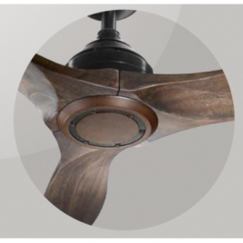 Offerta Perenz Ventilatore in metallo verniciato nero - 3 pale legno