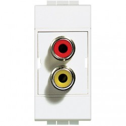 light - modulo doppio RCA BTICINO N4269R